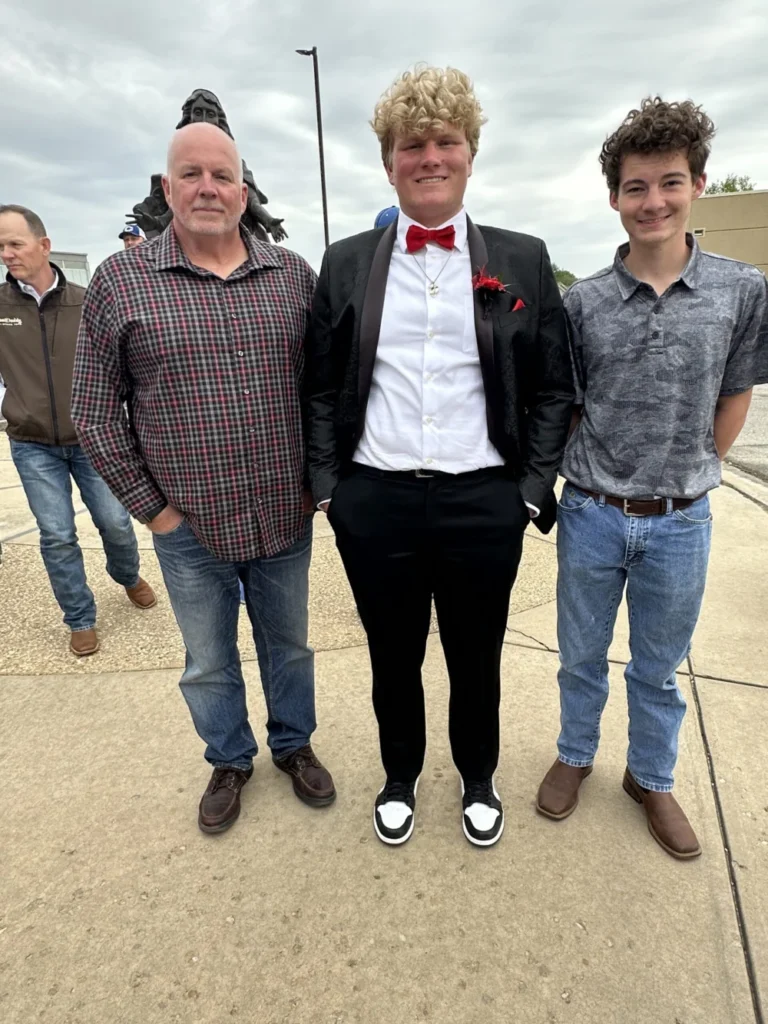 Reed Hoagland with family at an event