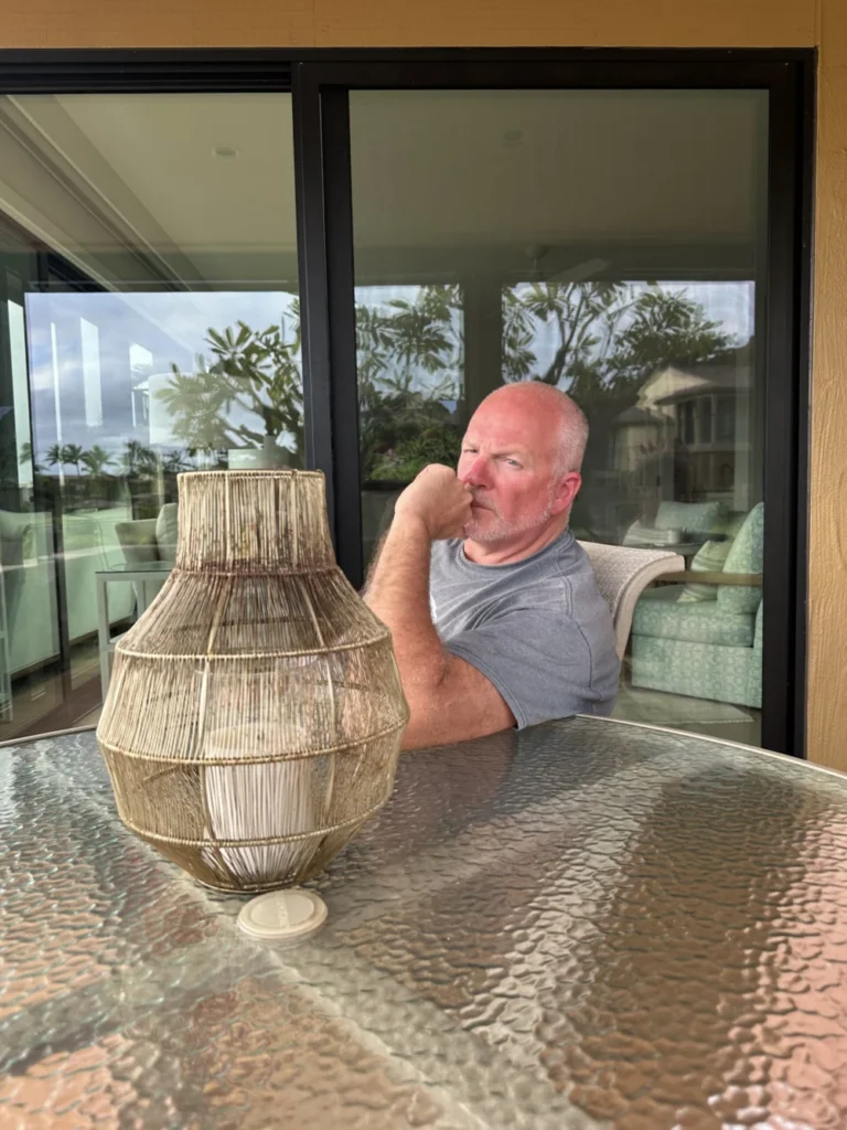 Reed Hoagland outside the office